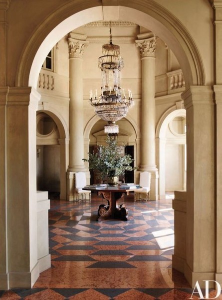Pressed Brass, Iron, & Glass 12-Light Chandelier