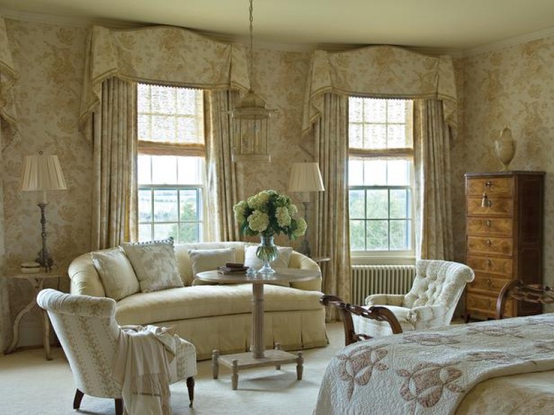 Walnut Tall 5-Drawer Brass Mounted Commode