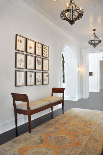 Pair of Wrought Iron and Painted Metal 8-Light Chandeliers, UL Wired