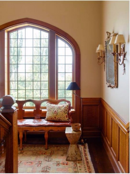 Carved Walnut Divano