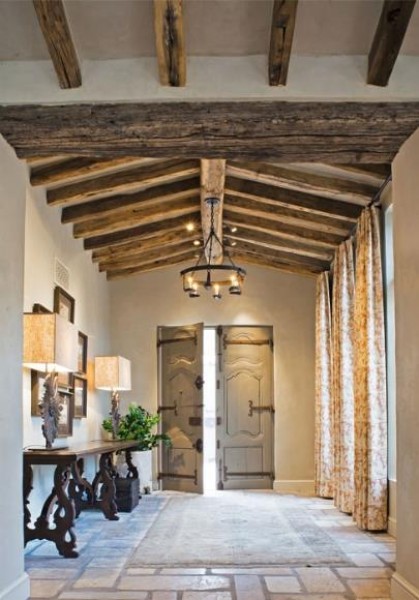 Large Pair of Walnut Console Tables, Octagonal Dining Table