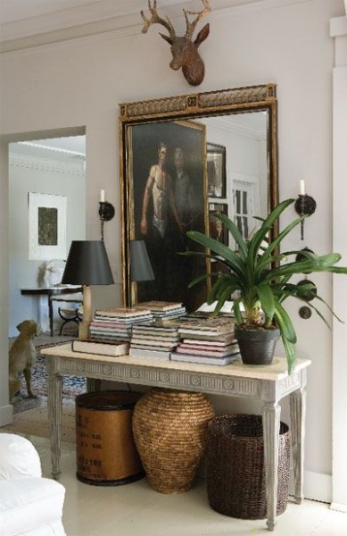 Walnut Reticulated Mirror