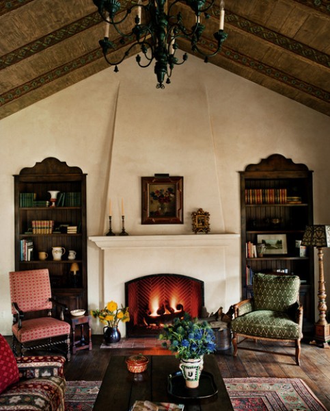 Green Iron and Gilt Metal 8-Light Chandelier
