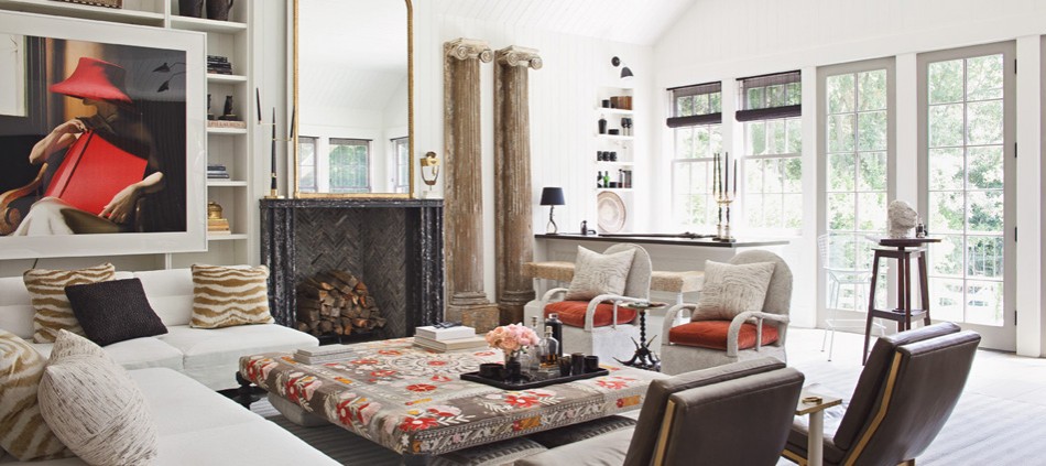 Etched & Painted Brass Top Ball Turned Brass Mounted Horn Table