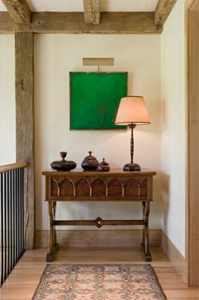 Carved and Paneled Walnut Piccolo Credenza