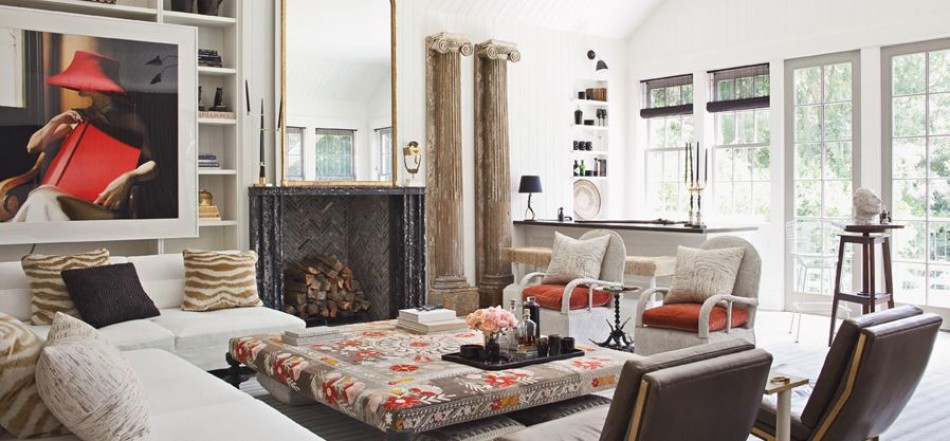 Walnut and Pinewood Trestle Form Table/Console