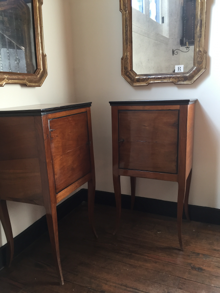 Fruitwood and Ebonized Cabinets