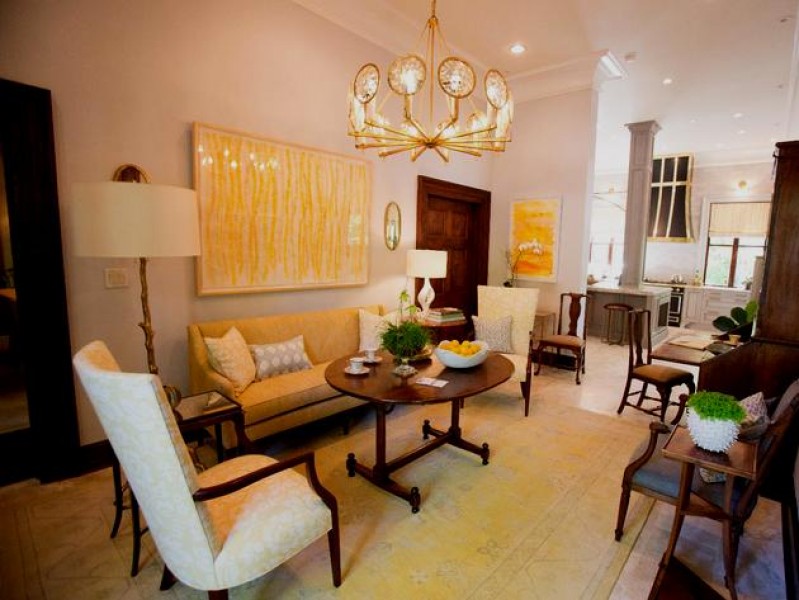 Walnut Hexagonal 1-Drawer Stand