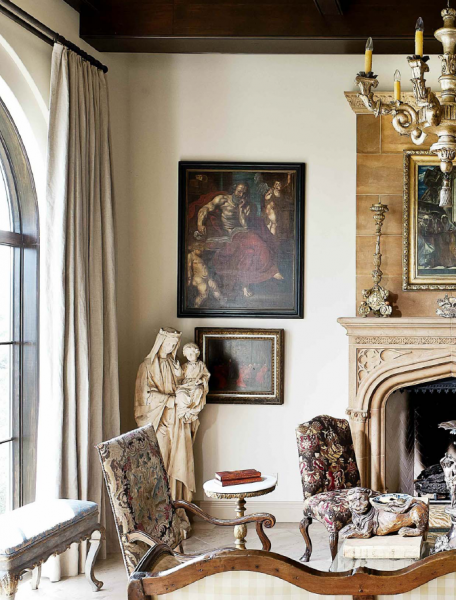 Pair of Giltwood and Silver Gilt Torcheres