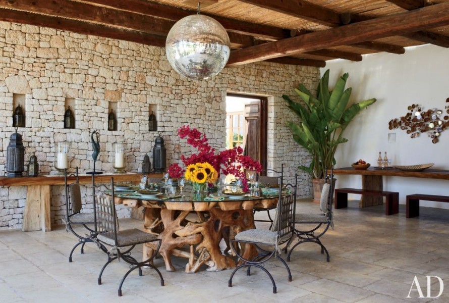 Brass Orb 3-light Chandelier 