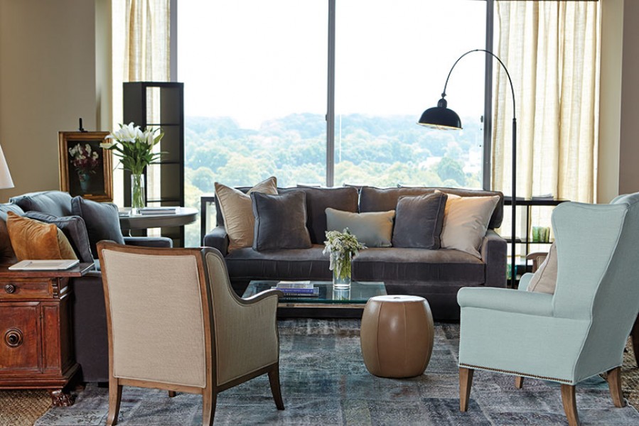 Chrome and Glass Square Coffee Table