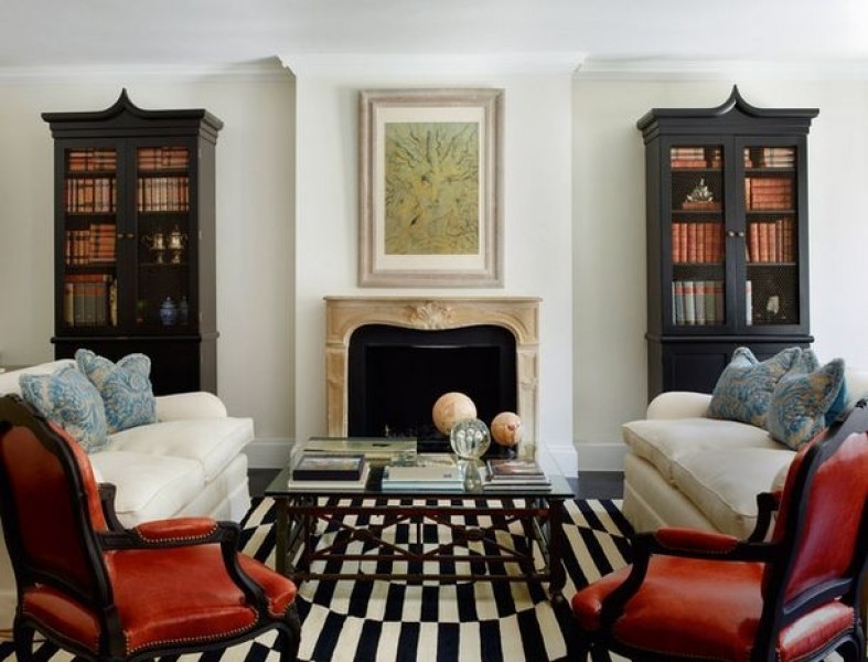 Pair of Walnut and Upholstered Fauteuils