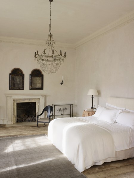 6-Light Metal and Glass Chandelier
