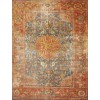 Sultanabad Rug with Red and Blue Background