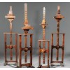 Group of 4 Carved Walnut Adjustable Easels