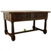 Walnut 2-Drawer Refectory Table
