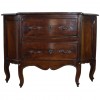 Walnut Shallow 2-Drawer Commode