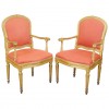 Pair of Giltwood Poltrone