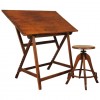 Drafting Table and Matching Stool