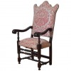 Walnut and Upholstered Poltrona