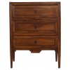 Walnut and Line Inlaid 3-Drawer Commode