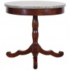 Mahogany and Marble-Top Center Table