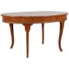 Fruitwood Oval Table with Gilded Carving