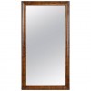 Solid Shaped Walnut Wall Mirror