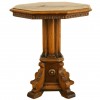 Light Walnut Octagonal Side Table