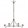 Wrought Iron Horizontal 4-Light Hanging Fixture