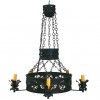 Wrought Iron 5-Arm Chandelier