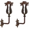 Pair of Wrought Iron and Painted Sconces