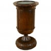 Walnut and Marble Top 1-Door Commode