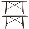Pair of Trestle Console Tables