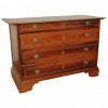 4-Drawer Walnut and Inlaid Commode