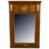 Walnut and Carved Giltwood Mirror