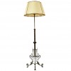 Patinated Brass Floorlamp and Shade