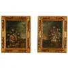 Pair of Oils Depicting Floral Arrangements