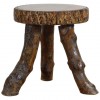 Rustic Side Table, Top Cross Section of Timber