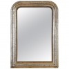 Shaped and Incised Silver Gilt Mirror