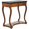 Walnut, Ebonized, Marble-Top Console