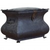 Tole, Wrought Iron, and Brass Mounted Coal Scuttle