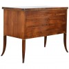 Walnut and Giltwood 3-Drawer Commode