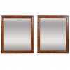 Pair of Solid Walnut Mirrors