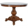 Walnut and Marble-Top Gueridon