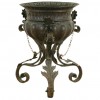 Copper Planter on Wrought  Iron Stand