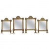 Set of 4 Patinated Bronze Mirrors