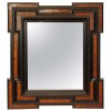Walnut Veneer and Ebonized Mirror