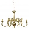 Cast Brass 6-Light Chandelier