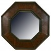 Rosewood and Ebonized Octagonal Mirror